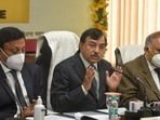 Chief election commissioner Sushil Chandra addressing a press conference (Image used only for representation) Chief election commissioner Sushil Chandra addressing a press conference (Image used only for representation)