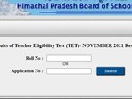 HP TET November 2021 results: Candidates, who appeared for TGT Arts/Non-Medical/Medical/Shastri/L.T/JBT/Punjabi/Urdu subjects, can check the result on the official website of HP BSE at hpbose.org.(hpbose.org)