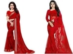 A red saree is a must for all Indian women. &nbsp;&nbsp;