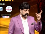 Nandamuri Balakrishna in a still from the promo of his chat show, Unstoppable. Nandamuri Balakrishna in a still from the promo of his chat show, Unstoppable.