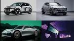 (Clockwise from top left) BMW iX Flow with colour-changing tech, upcoming Polestar 3 electric car, the BMW Theatre screen, and Mercedes-Benz Vision EQXX. (HT photo) (Clockwise from top left) BMW iX Flow with colour-changing tech, upcoming Polestar 3 electric car, the BMW Theatre screen, and Mercedes-Benz Vision EQXX. (HT photo)