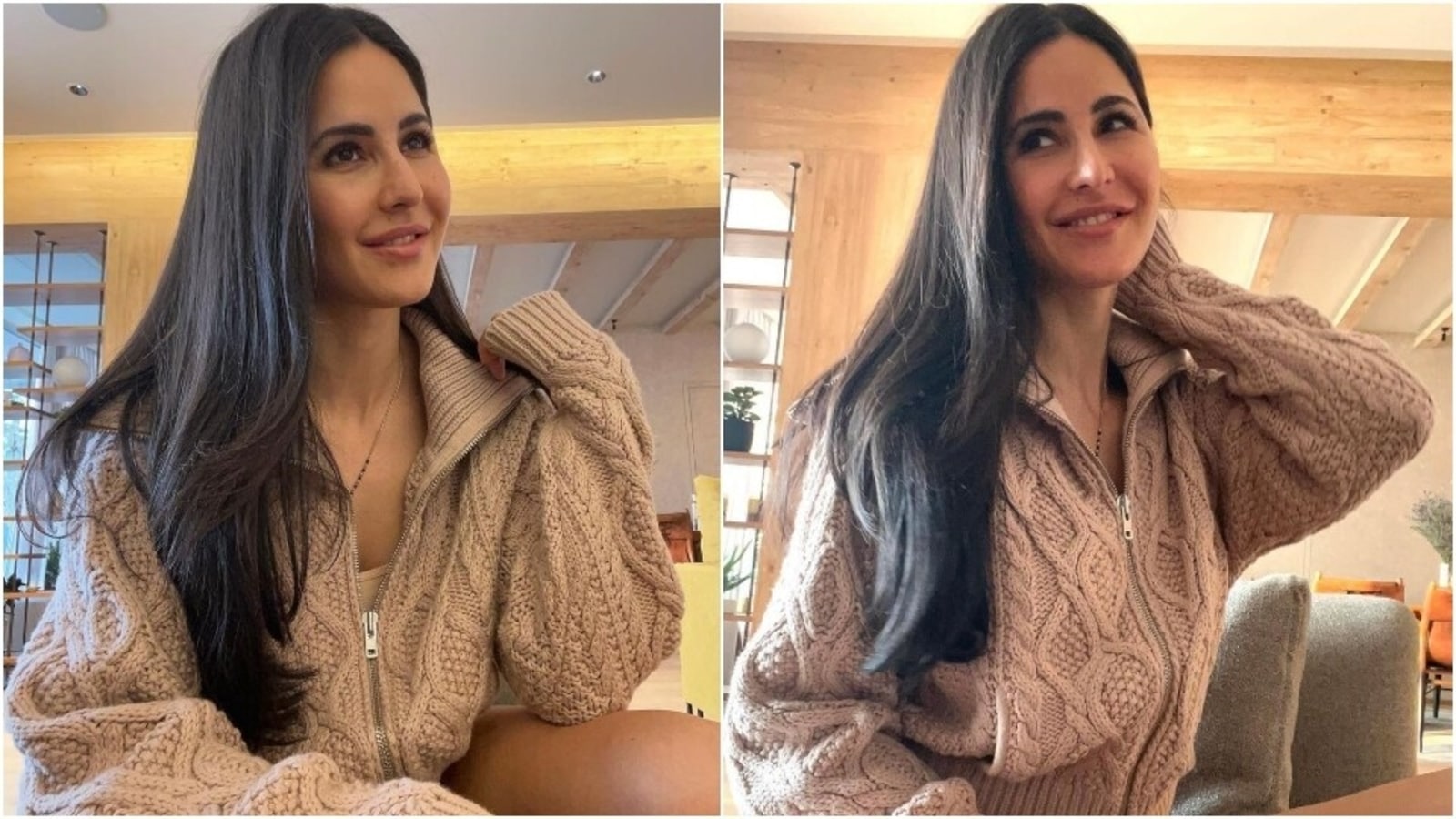 Katrina Kaif Ki Bp Full Hd - Katrina Kaif's beige knit sweater in viral sneak-peek pic of new home with  Vicky Kaushal costs â‚¹28k | Fashion Trends - Hindustan Times