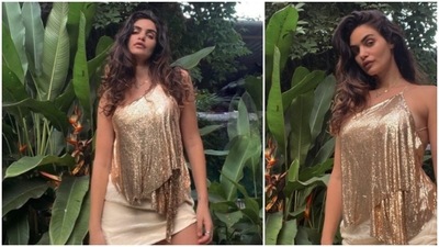 With her wavy healthy hair left open, Gabriella Demetriades looked drop-dead gorgeous. (Instagram/@gabriellademetriades) With her wavy healthy hair left open, Gabriella Demetriades looked drop-dead gorgeous. (Instagram/@gabriellademetriades)