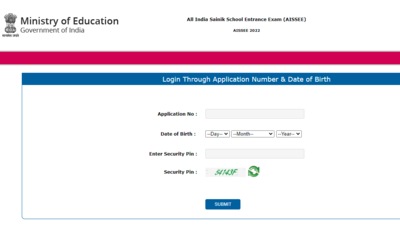 AISSEE 2022 admit cards: Candidates can check and download admit cards from the official website at aissee.nta.nic.in. (aissee.nta.nic.in)