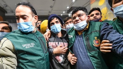 Neeraj Bishnoi was arrested from Jorhat on Thursday, (PTI) Neeraj Bishnoi was arrested from Jorhat on Thursday, (PTI)