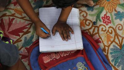 Discourse on school education during the pandemic has largely focused on the lack of access to digital devices (AP) Discourse on school education during the pandemic has largely focused on the lack of access to digital devices (AP)