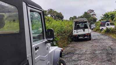 The scene of the attack on Assam Rifles convoy in Manipur. (PTI/File)