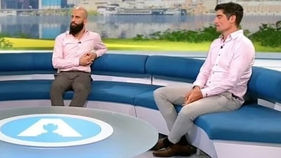 Moeen Ali, Alastair Cook clash on live TV (Screengrab)