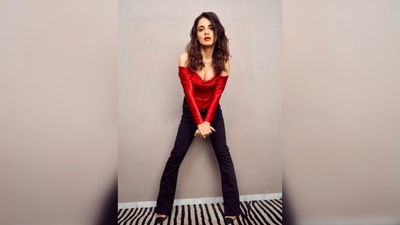 Radhika Madan looks breathtaking as she struck a boss lady pose in her stylish outfit. (Instagram/@radhikamadan)