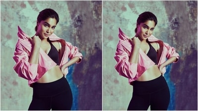 The Bunty Aur Babli 2 star took to Instagram on January 5 to post several photos of herself dressed in chic athleisure and convinced us to want to hit the gym in style. Sharvari looked absolutely glamorous in the comfy ensemble. However, it is the caption for us that takes the cake. (Instagram/@sharvari) The Bunty Aur Babli 2 star took to Instagram on January 5 to post several photos of herself dressed in chic athleisure and convinced us to want to hit the gym in style. Sharvari looked absolutely glamorous in the comfy ensemble. However, it is the caption for us that takes the cake. (Instagram/@sharvari)