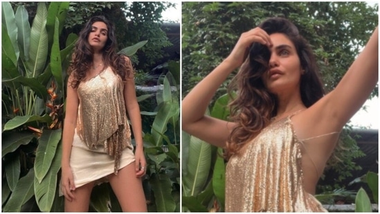 Gabriella Demetriades, who is the owner of the clothing line Deme Love, picked her New Year eve outfit from her collection.(Instagram/@gabriellademetriades)