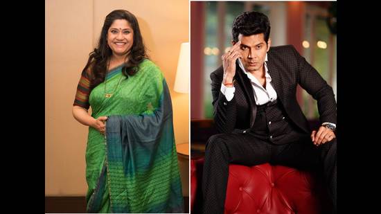 Actors Renuka Shahane and Amar Upadhyay