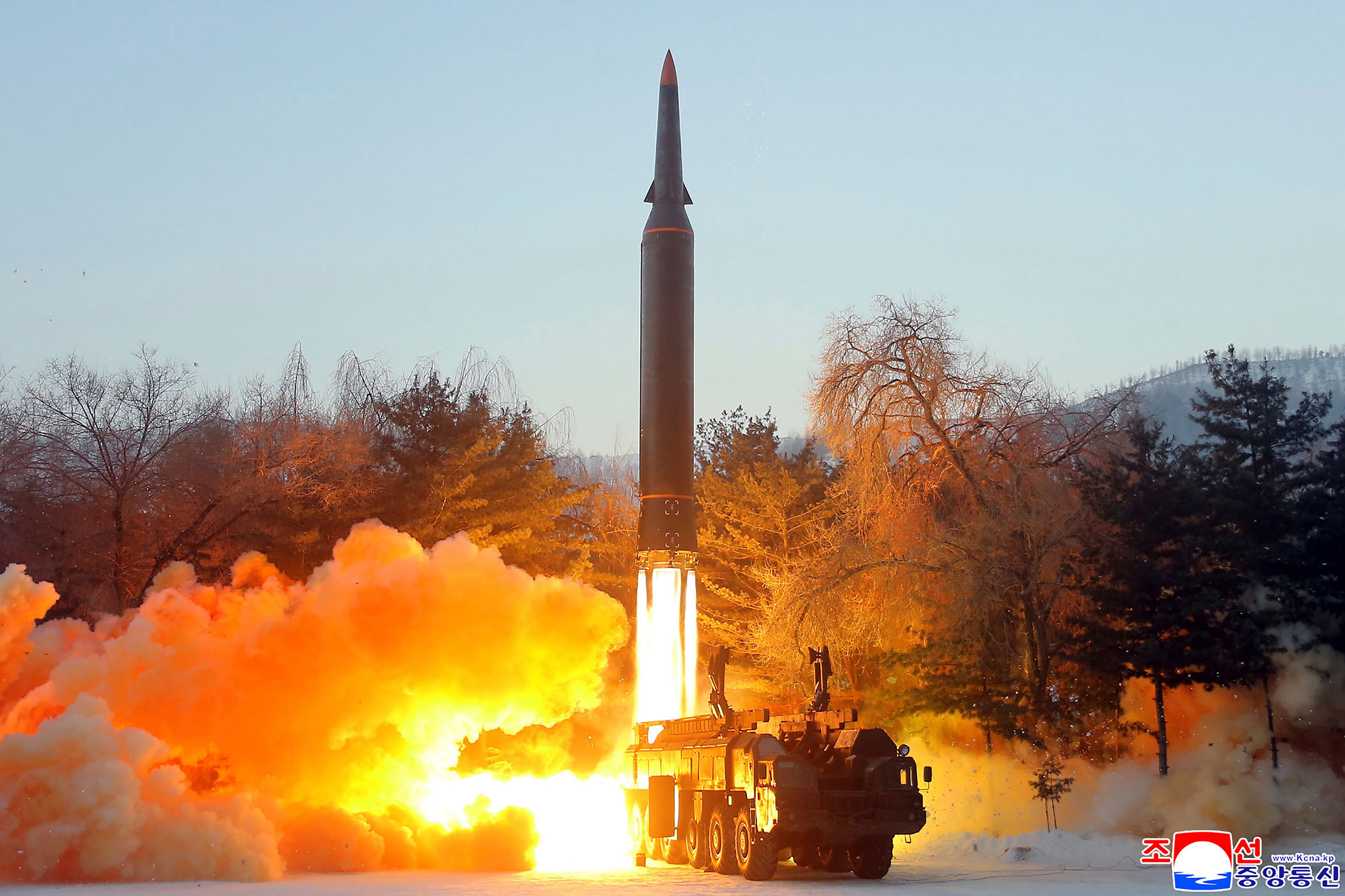The North's latest launch was first detected by its neighbours. (via AP) The North's latest launch was first detected by its neighbours. (via AP)