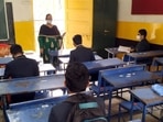 Besides the health screening, psychologists will also hold four group sessions of half an hour in the online mode on a regular basis for students.(HT file photo) Besides the health screening, psychologists will also hold four group sessions of half an hour in the online mode on a regular basis for students.(HT file photo)