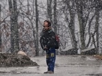 Heavy rain in plains and snowfall in upper reaches on Wednesday further intensified cold wave conditions across Jammu region and Kashmir, which threw normal life out of gear. (Waseem Andrabi/HT) Heavy rain in plains and snowfall in upper reaches on Wednesday further intensified cold wave conditions across Jammu region and Kashmir, which threw normal life out of gear. (Waseem Andrabi/HT)