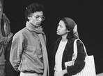 Irrfan Khan and Sutapa Sikdar during a play in their early days.