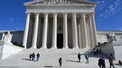 The US Supreme Court in Washington, DC.. (AFP)