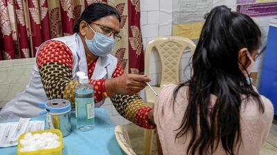 Individuals who are going for Covid-19 Testing or Vaccination, on production of valid I card. (PTI) Individuals who are going for Covid-19 Testing or Vaccination, on production of valid I card. (PTI)