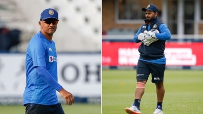 Rahul Dravid has said he will have 'conversations' with Rishabh Pant about his batting.&nbsp;