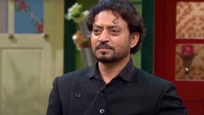 Irrfan from the sets of The Kapil Sharma Show. Irrfan from the sets of The Kapil Sharma Show. 