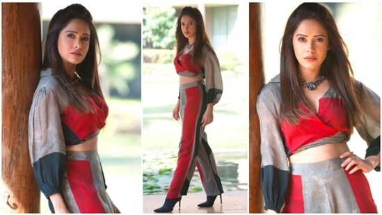 Nushrratt Bharuccha, who garnered praises for her performance in films like Pyaar Ka Punchnama, Sonu Ke Titu Ki Sweety, Dream Girl, among others, recently took to her Instagram handle to treat her wellwishers with stunning stills of herself in a beautiful co-ord set from the clothing line Nautanky.(Instagram/@nushrrattbharuccha)