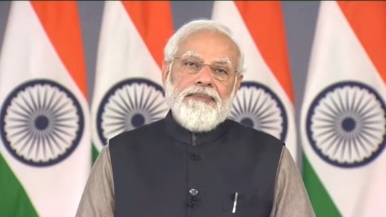 “I especially thank the scientists of the country, the vaccine manufacturers and our colleagues in the health sector for this achievement,” Narendra Modi said.(Twitter/@BJPLive) “I especially thank the scientists of the country, the vaccine manufacturers and our colleagues in the health sector for this achievement,” Narendra Modi said.(Twitter/@BJPLive)