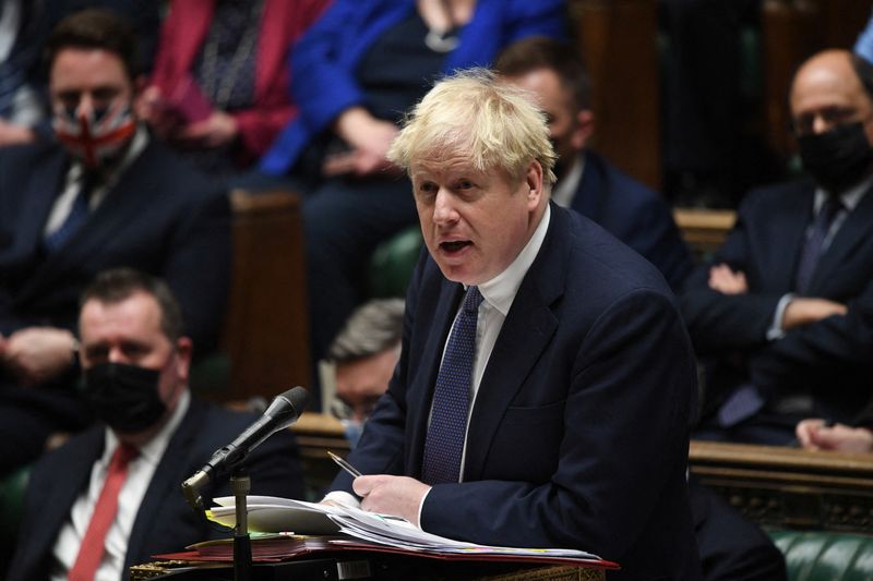 Johnson told British broadcaster that if the Russians “want less NATO on their western borders, as it were, this is exactly the wrong way to go about it.” (Reuters)