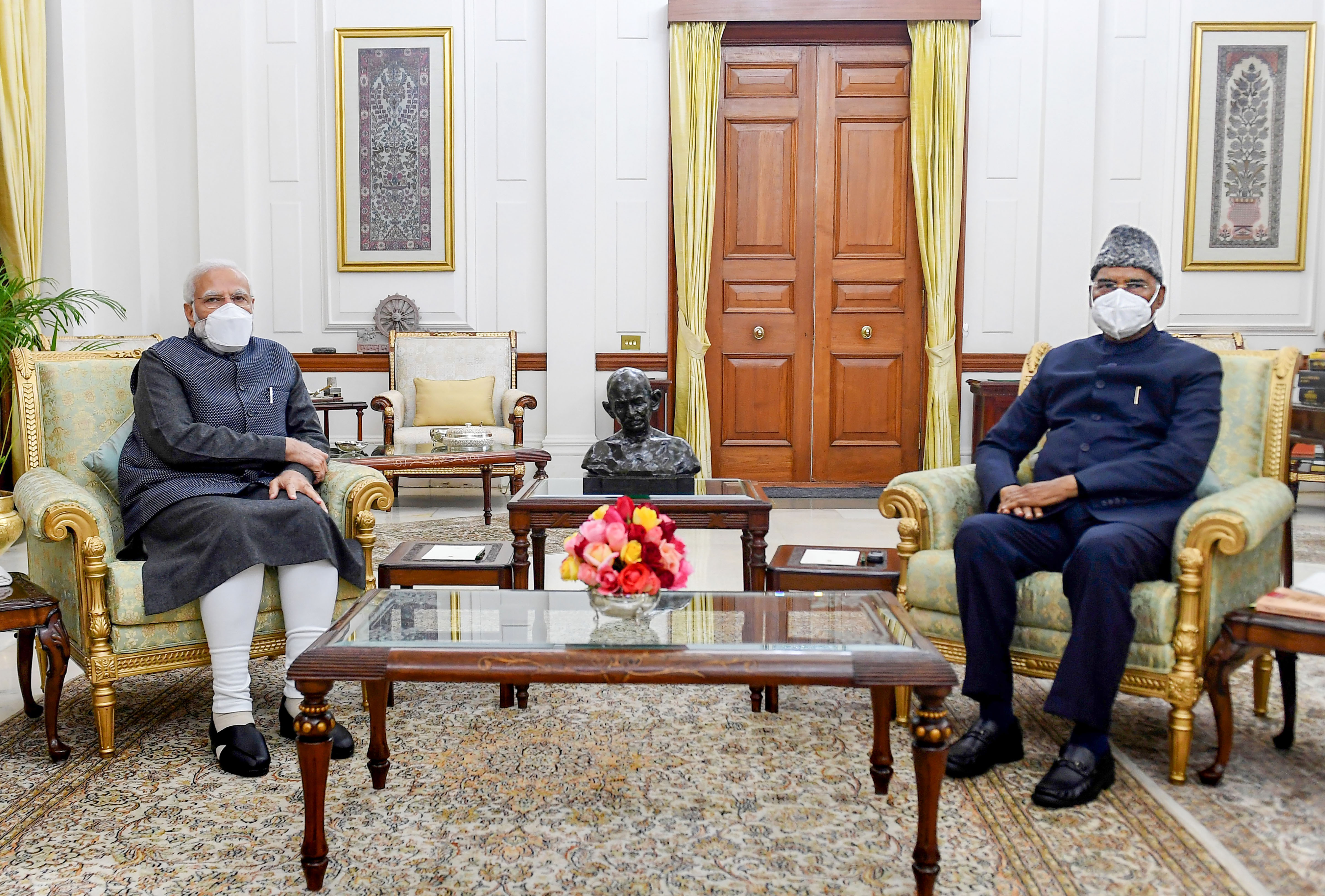 The Prime Minister met the President today and gave him a first-hand account of the security breach, the Rashtrapati Bhavan said. (PTI) The Prime Minister met the President today and gave him a first-hand account of the security breach, the Rashtrapati Bhavan said. (PTI)