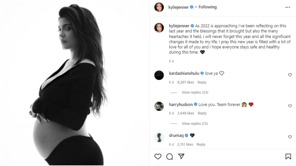 Kylie Jenner's New Year post. Kylie Jenner's New Year post. 