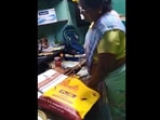 The image, taken from the video that R Madhavan&nbsp;re-posted too, shows the mom looking at her present.