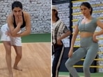 Samantha rehearsing for her dance in Pushpa: The Rise. Samantha rehearsing for her dance in Pushpa: The Rise.