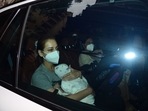 Dia Mirza with her son Avyaan Azaad Rekhi. Dia Mirza with her son Avyaan Azaad Rekhi.