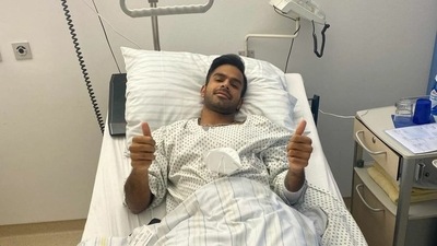 Sumit Nagal, who underwent a hip surgery in November, is targ​etting an April return to competitive tennis (Twitter/Sumit Nagal)