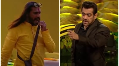 Salman Khan gave Abhijit Bichukale a piece of his mind. Salman Khan gave Abhijit Bichukale a piece of his mind.