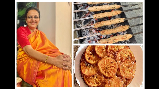 Rakhshanda Jalil’s menu includes seekh kebab and upside-down orange cake.