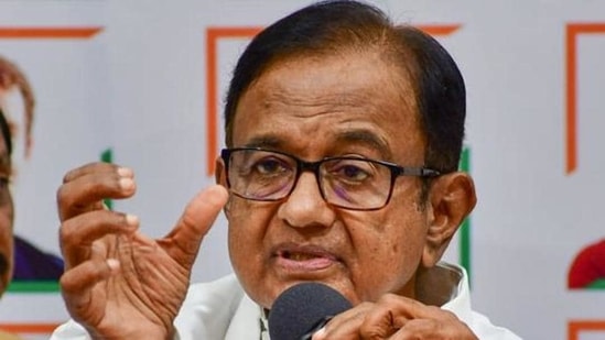 Former Union minister P Chidambaram.