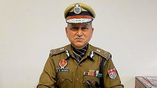 Viresh Kumar Bhawra appointed as the new Punjab police chief, in Chandigarh on Saturday. (ANI) Viresh Kumar Bhawra appointed as the new Punjab police chief, in Chandigarh on Saturday. (ANI)