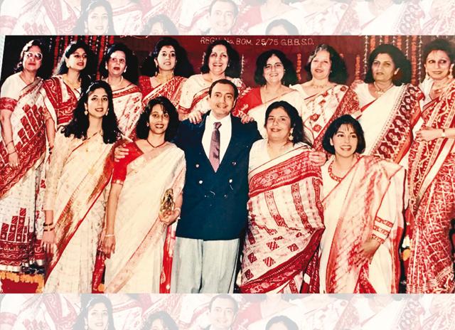 With the Unati Mandal Committee. His mom was the President for nearly three decades and the Diwali Ball was the highlight at the Taj Mahal hotel