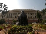 The Indian parliament building pictured during the winter session in New Delhi&nbsp;
