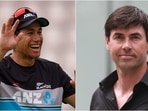 Ross Taylor (L) is playing in his last Test for New Zealand against Bangladesh. Ross Taylor (L) is playing in his last Test for New Zealand against Bangladesh.