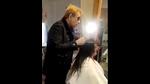 A screen grab from the viral video where Jawed Habib can be seen spitting on the woman’s head A screen grab from the viral video where Jawed Habib can be seen spitting on the woman’s head