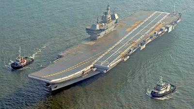 India’s first indigenous aircraft carrier (IAC) Vikrant began another set of sea trials on Sunday to carry out complex manoeuvres in high seas ahead of its planned induction in August. (ANI) India’s first indigenous aircraft carrier (IAC) Vikrant began another set of sea trials on Sunday to carry out complex manoeuvres in high seas ahead of its planned induction in August. (ANI)