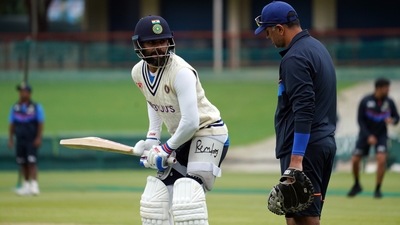 India coach Rahul Dravid with Test captain Virat Kohli during a practice session (ANI) India coach Rahul Dravid with Test captain Virat Kohli during a practice session (ANI)