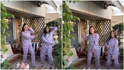 Dia Mirza with her stepdaughter Samaira.