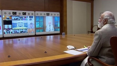 PM Modi held a high-level meeting on Sunday, a day after the election schedule of 5 states was announced. PM Modi held a high-level meeting on Sunday, a day after the election schedule of 5 states was announced. 