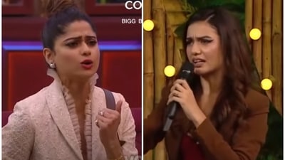 Shamita Shetty and Divya Agarwal butted heads on Bigg Boss 15. Shamita Shetty and Divya Agarwal butted heads on Bigg Boss 15.
