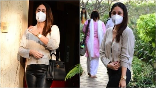 Kareena Kapoor's chic sweater worth <span class='webrupee'>₹</span>1k for outing with Jeh and Karisma Kapoor is winter look you need Kareena Kapoor's chic sweater worth <span class='webrupee'>₹</span>1k for outing with Jeh and Karisma Kapoor is winter look you need