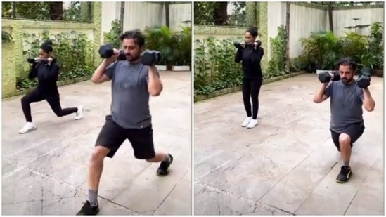 Masaba Gupta and Satyadeep Misra are 'starting the year' like this...(Instagram/@coachapoorv)