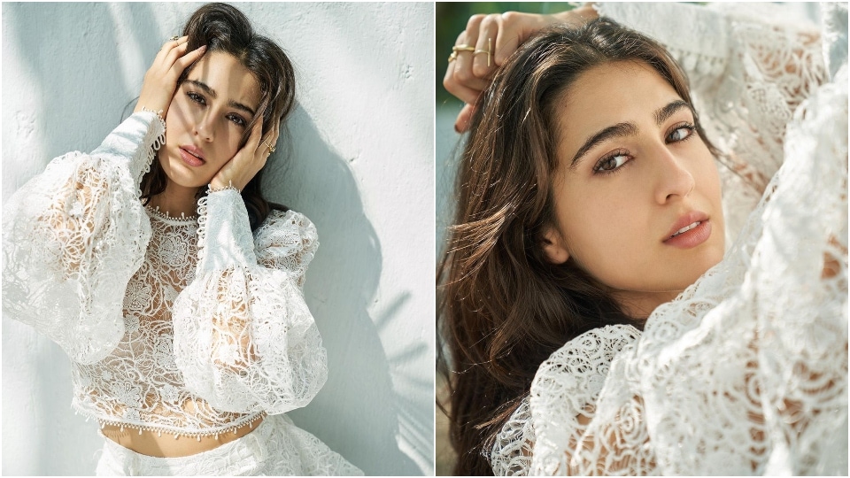 Sara Khan Nude Porn - Sara Ali Khan in lace top and skirt worth â‚¹47k looks straight out of a  dream | Fashion Trends - Hindustan Times