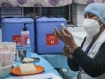 Those who had received their second jabs before April 12, 2021 are eligible for the precaution dose on Monday through pre-registration on CoWIN portal, said Dr Santosh Shukla.(HT file photo. Representative image) Those who had received their second jabs before April 12, 2021 are eligible for the precaution dose on Monday through pre-registration on CoWIN portal, said Dr Santosh Shukla.(HT file photo. Representative image)